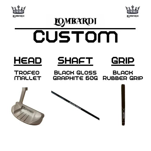 Lombardi Golf Custom Silver Trofeo Mallet Golf Putter - GOLF LEAGUE