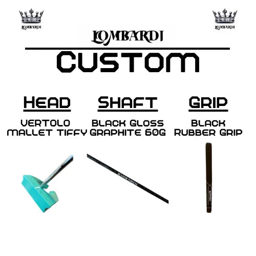 Lombardi Golf Custom Tiffy Vertolo Mallet Golf Putter - GOLF LEAGUE