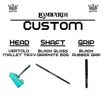 Lombardi Golf Custom Tiffy Vertolo Mallet Golf Putter - GOLF LEAGUE