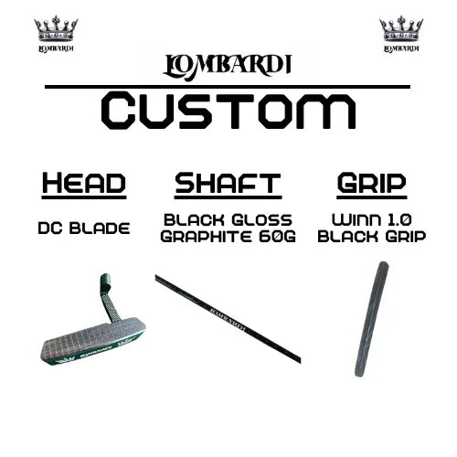 Lombardi Golf Custom Silver DC Blade Golf Putter - GOLF LEAGUE