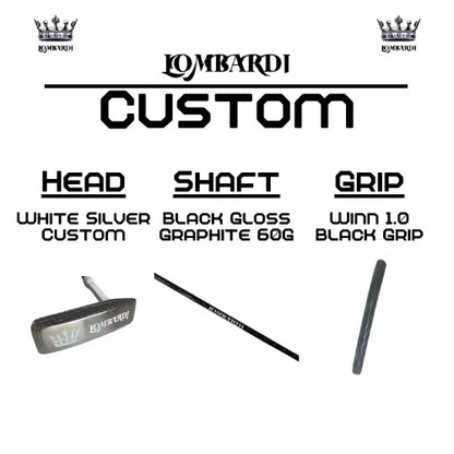 Lombardi Golf Custom Silver DC Blade Golf Putter - GOLF LEAGUE