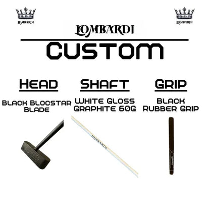 Lombardi Golf Custom Black Blocstar Blade Golf Putter - GOLF LEAGUE