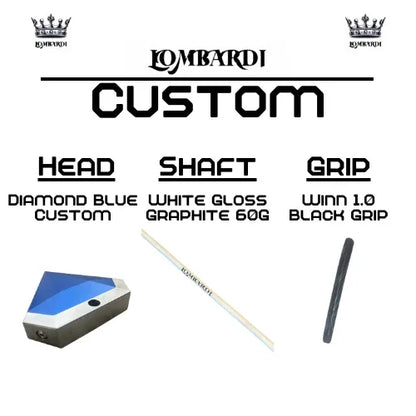 Lombardi Golf Custom Blue Diamond Mallet Golf Putter - GOLF LEAGUE