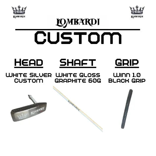 Lombardi Golf Custom Black Matte Mallet Golf Putter - GOLF LEAGUE