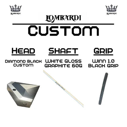 Lombardi Golf Custom Black Diamond Mallet Golf Putter - GOLF LEAGUE