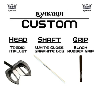 Lombardi Golf Custom Black Tredici Mallet Golf Putter - GOLF LEAGUE