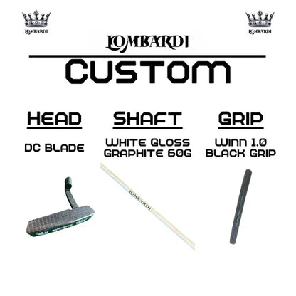 Lombardi Golf Custom Silver DC Blade Golf Putter - GOLF LEAGUE