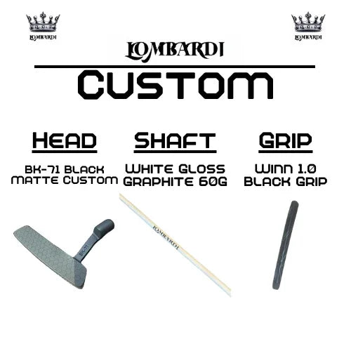 Lombardi Golf Custom Black Matte BK-71 Blade Golf Putter - GOLF LEAGUE