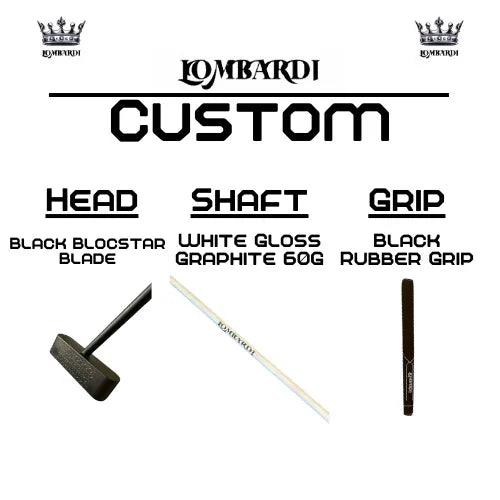 Lombardi Golf Custom Black Blocstar Blade Golf Putter - GOLF LEAGUE