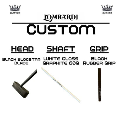 Lombardi Golf Custom Black Blocstar Blade Golf Putter - GOLF LEAGUE