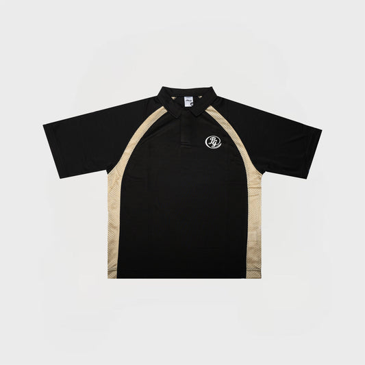 JERSEY POLO | BLACK/GOLD
