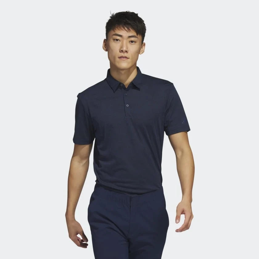 Adidas Textured Jacqaurd Polo Golf Shirt