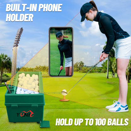 Golf Ball Dispenser Machine Powerless Automatic Tee Up