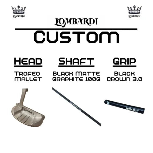 Lombardi Golf Custom Silver Trofeo Mallet Golf Putter - GOLF LEAGUE