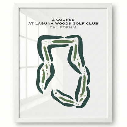 2 Course at Laguna Woods Golf Club, California - Printed Golf Courses