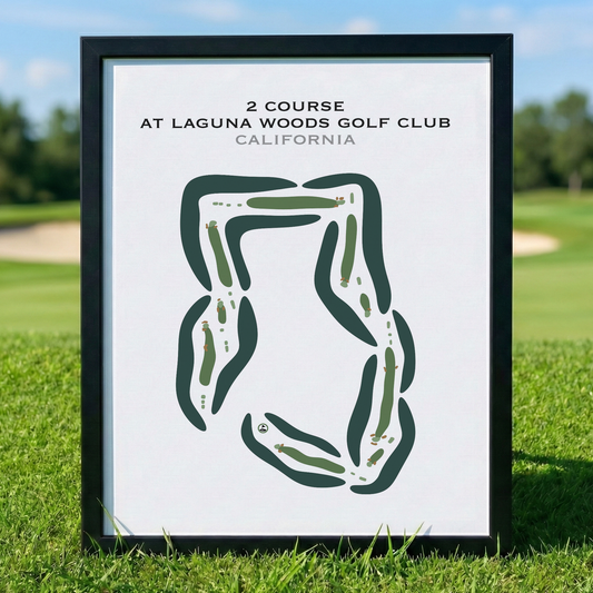 2 Course at Laguna Woods Golf Club, California - Printed Golf Courses