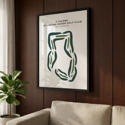 2 Course at Laguna Woods Golf Club, California - Printed Golf Courses