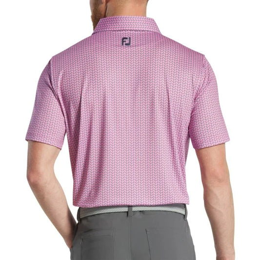 FootJoy Leaf Print Lisle Golf Polo