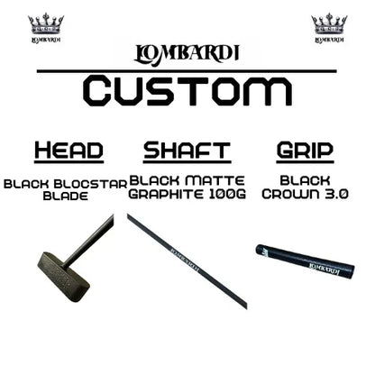 Lombardi Golf Custom Black Blocstar Blade Golf Putter - GOLF LEAGUE