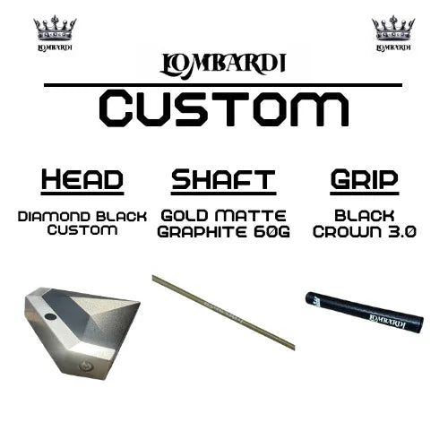 Lombardi Golf Custom Black Diamond Mallet Golf Putter - GOLF LEAGUE