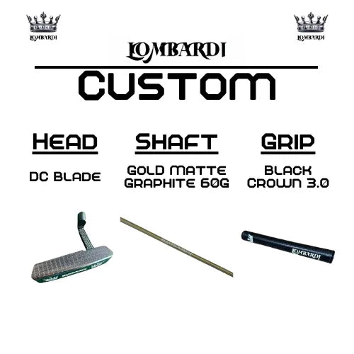 Lombardi Golf Custom Silver DC Blade Golf Putter - GOLF LEAGUE