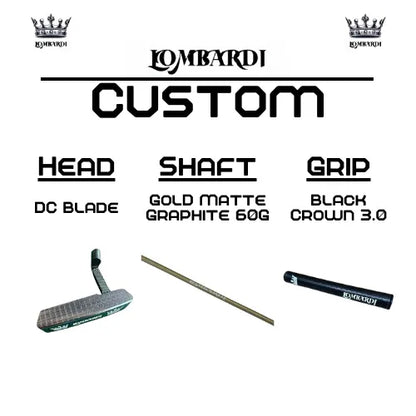Lombardi Golf Custom Silver DC Blade Golf Putter - GOLF LEAGUE