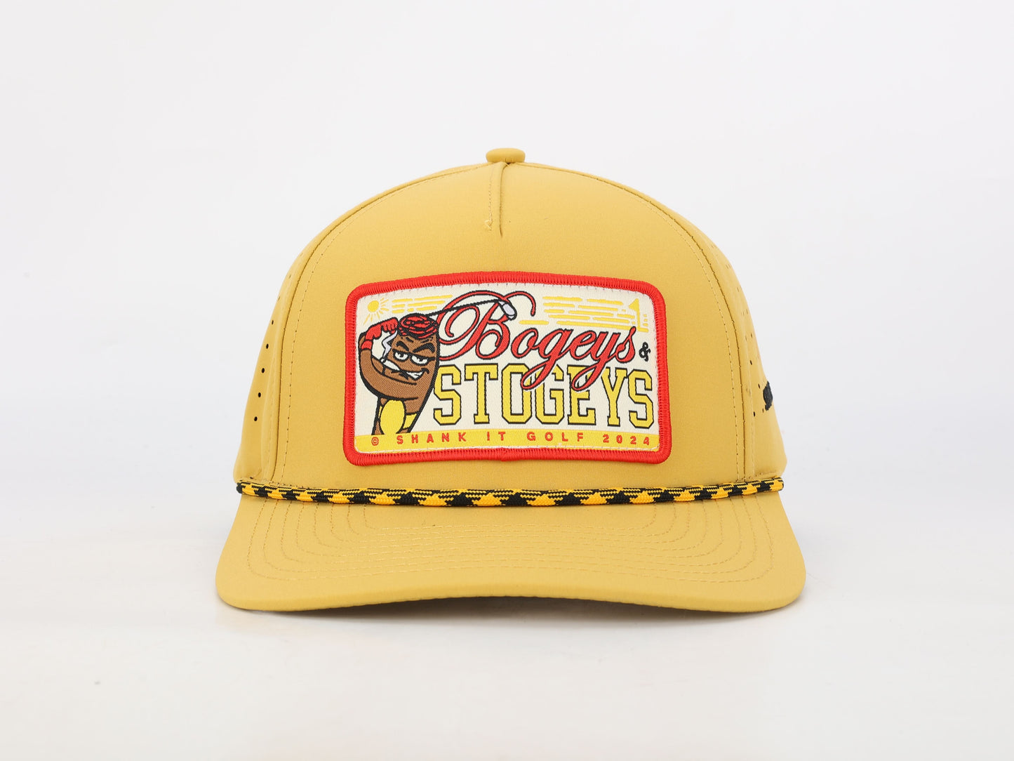 Mustard Bogeys and Stogies Rope Golf Hat