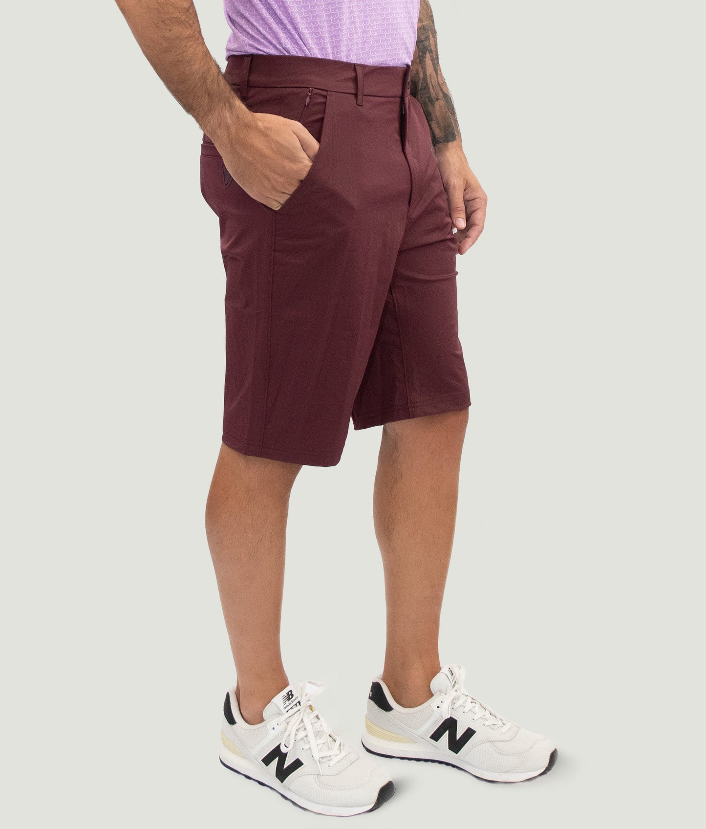 Short Game Classic Golf Shorts Wine