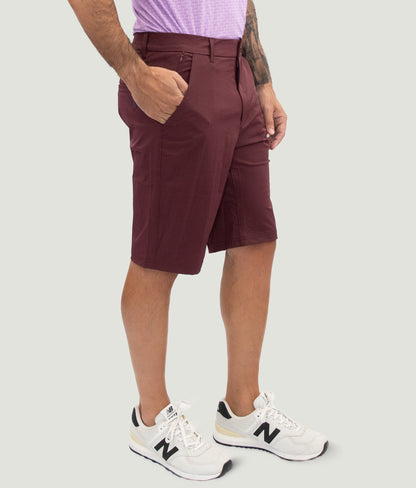 Short Game Classic Golf Shorts Wine