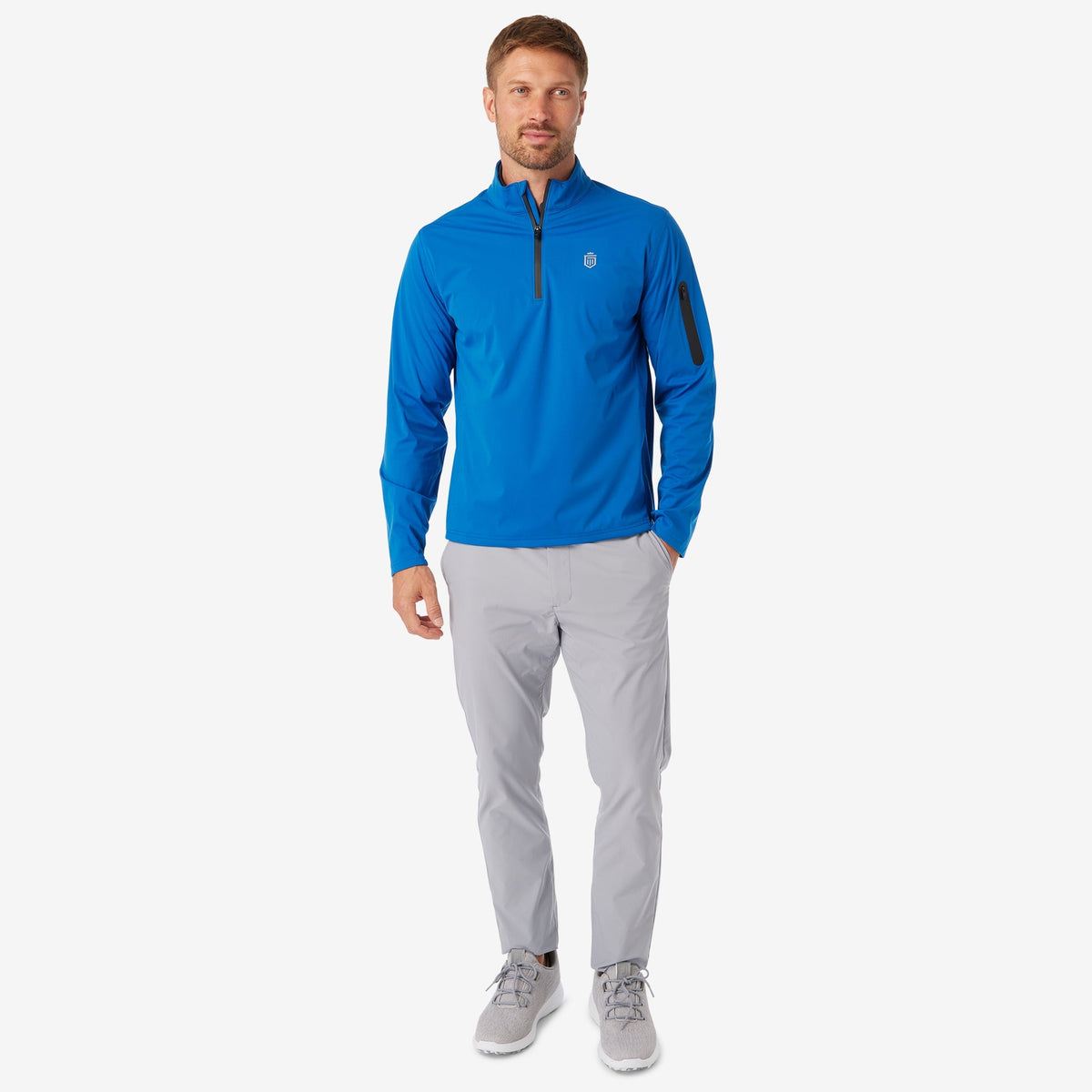 3-Layer Quarter Zip Shell Jacket