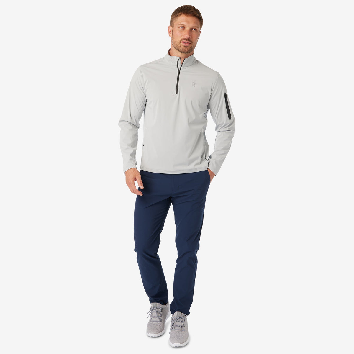 3-Layer Quarter Zip Shell Jacket
