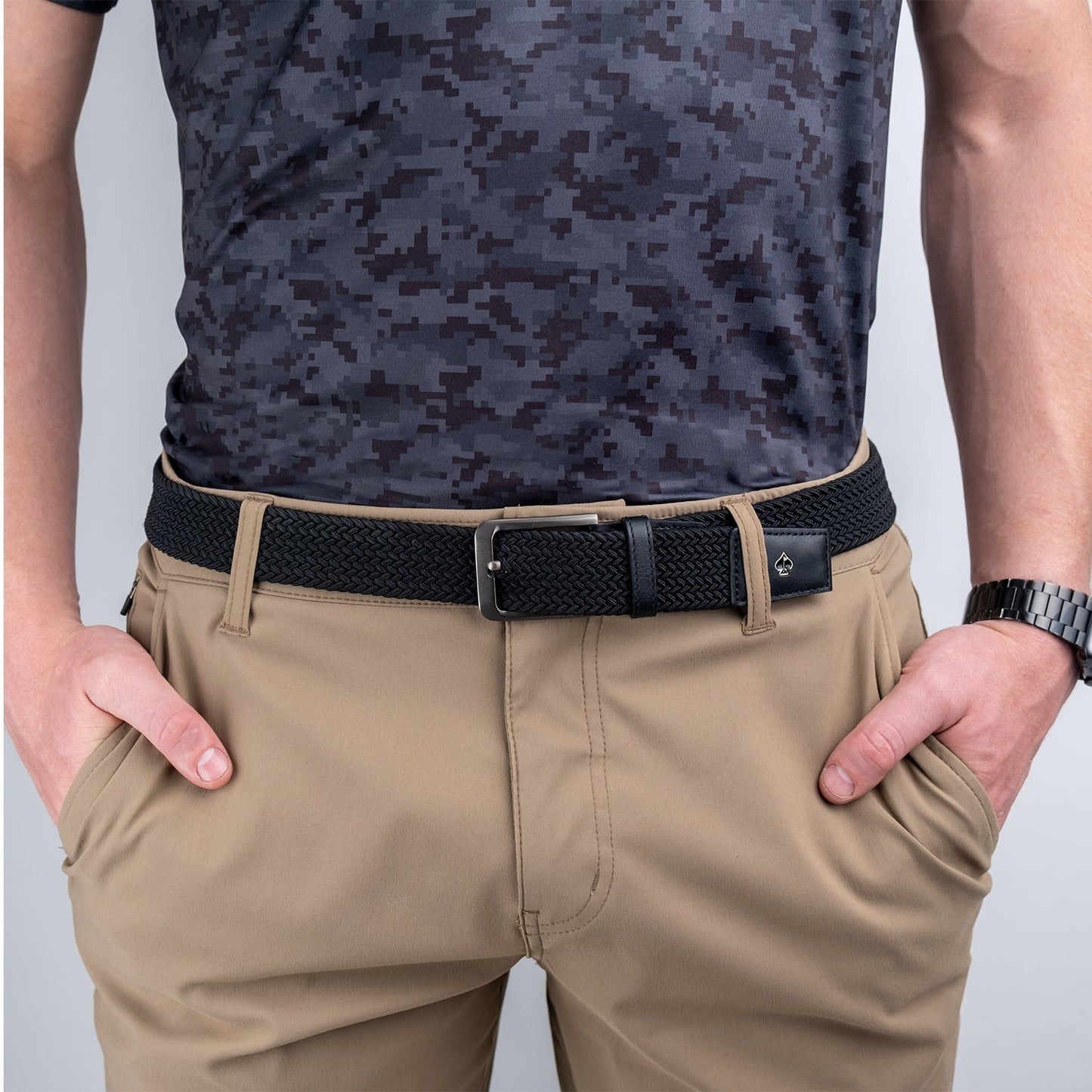 Pins Belt - Red White & Blue