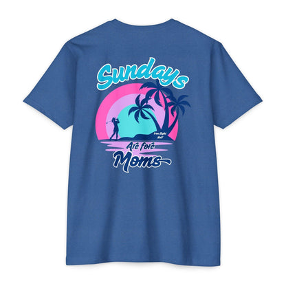 Sundays Are Fore Moms T-Shirt — Retro Beach Palm Graphic