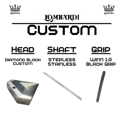 Lombardi Golf Custom Black Diamond Mallet Golf Putter - GOLF LEAGUE