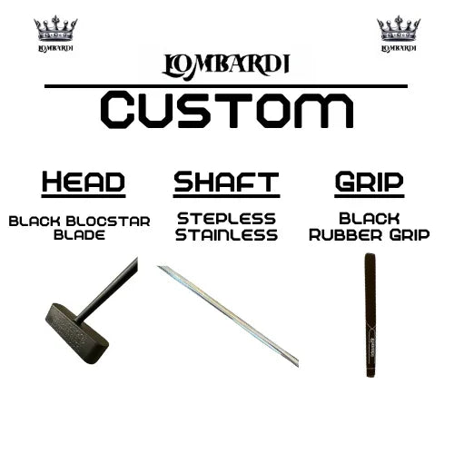 Lombardi Golf Custom Black Blocstar Blade Golf Putter - GOLF LEAGUE