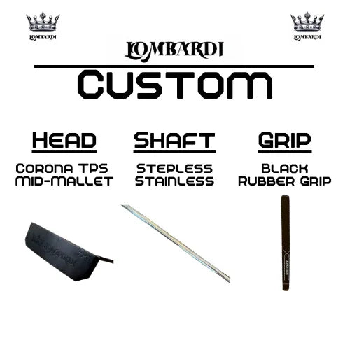 Lombardi Golf Custom Black Corona TPS Mallet Golf Putter - GOLF LEAGUE