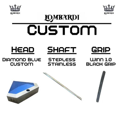 Lombardi Golf Custom Blue Diamond Mallet Golf Putter - GOLF LEAGUE