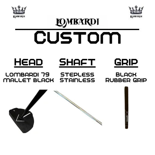 Lombardi Golf Custom Black 79 Mallet Golf Putter - GOLF LEAGUE
