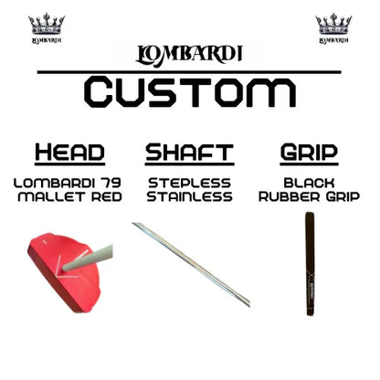 Lombardi Golf Custom Red 79 Mallet Golf Putter - GOLF LEAGUE