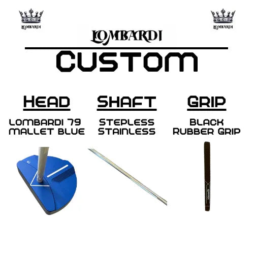 Lombardi Golf Custom Blue 79 Mallet Golf Putter - GOLF LEAGUE