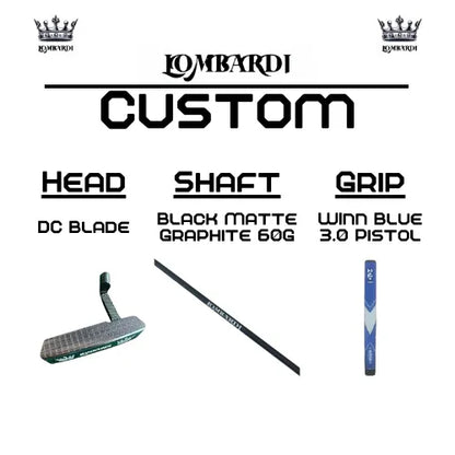 Lombardi Golf Custom Silver DC Blade Golf Putter - GOLF LEAGUE