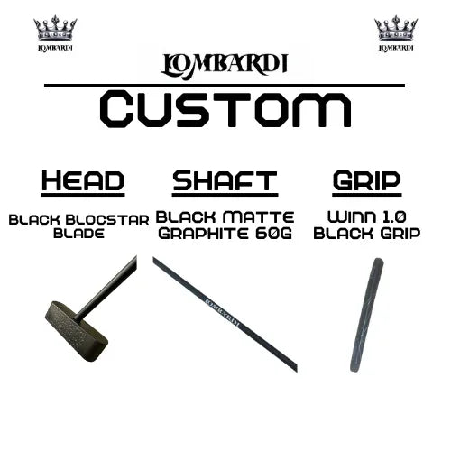 Lombardi Golf Custom Black Blocstar Blade Golf Putter - GOLF LEAGUE