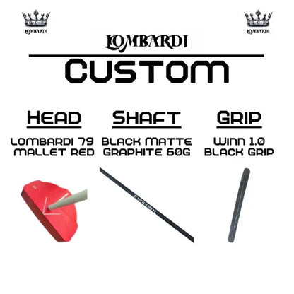 Lombardi Golf Custom Red 79 Mallet Golf Putter - GOLF LEAGUE