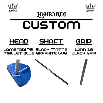 Lombardi Golf Custom Blue 79 Mallet Golf Putter - GOLF LEAGUE