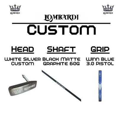 Lombardi Golf Custom Black Matte Mallet Golf Putter - GOLF LEAGUE
