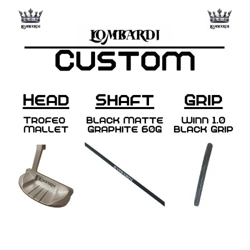 Lombardi Golf Custom Silver Trofeo Mallet Golf Putter - GOLF LEAGUE