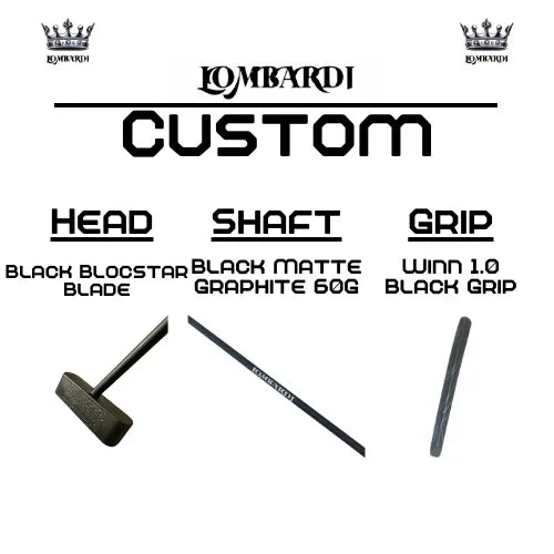 Lombardi Golf Custom Black Blocstar Blade Golf Putter - GOLF LEAGUE