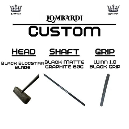 Lombardi Golf Custom Black Blocstar Blade Golf Putter - GOLF LEAGUE
