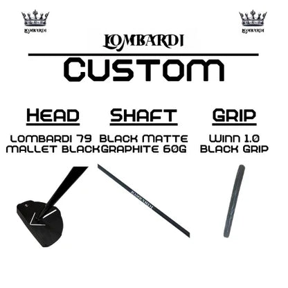 Lombardi Golf Custom Black 79 Mallet Golf Putter - GOLF LEAGUE