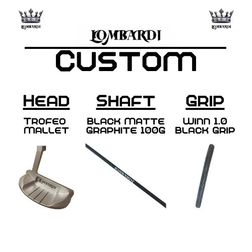 Lombardi Golf Custom Silver Trofeo Mallet Golf Putter - GOLF LEAGUE